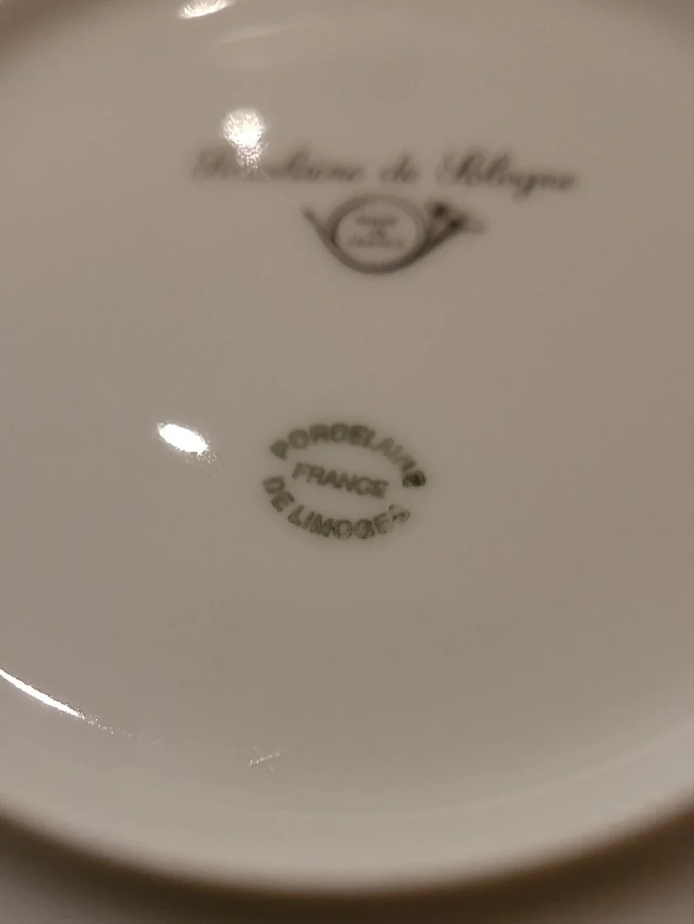 De Limoges 2 Porcelaine De Sologne Cheese Plates